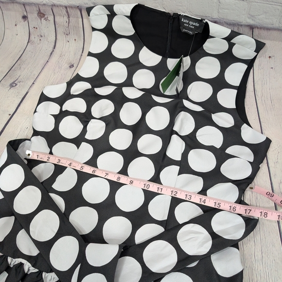 Kate Spade Monochrome Polka Dot Dress - Picture 9 of 9